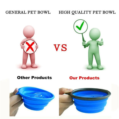 "🐾 Portable Folding Silicone Dog Bowl 🦴 | Travel-Friendly Pet Feeder for Small & Medium Dogs | 🐕 Pet Accessories"