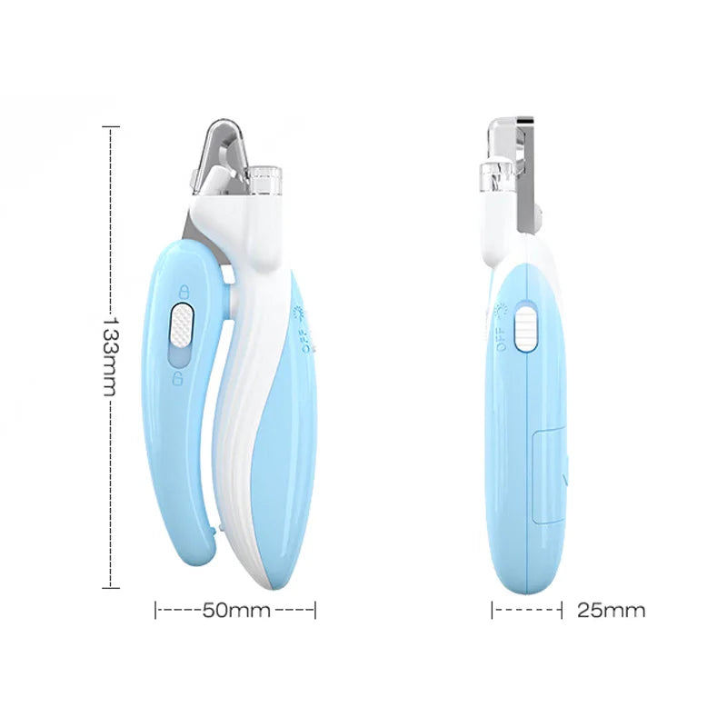 "Professional Pet Nail Trimmer with LED Light – Grooming Scissors for Dogs, Cats, and Small Animals"