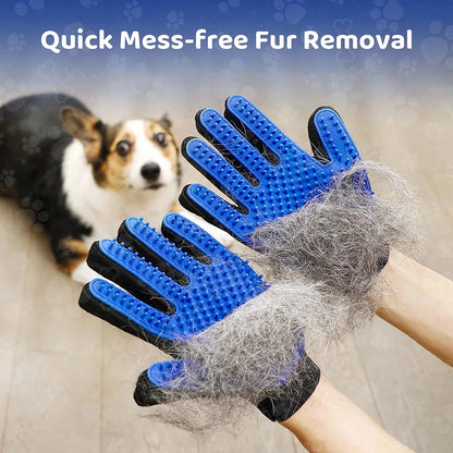 Cat & Dog Grooming Glove Brush 🐾✨ | Pet Hair Remover, Massage & Cleaning Glove for Cats & Dogs