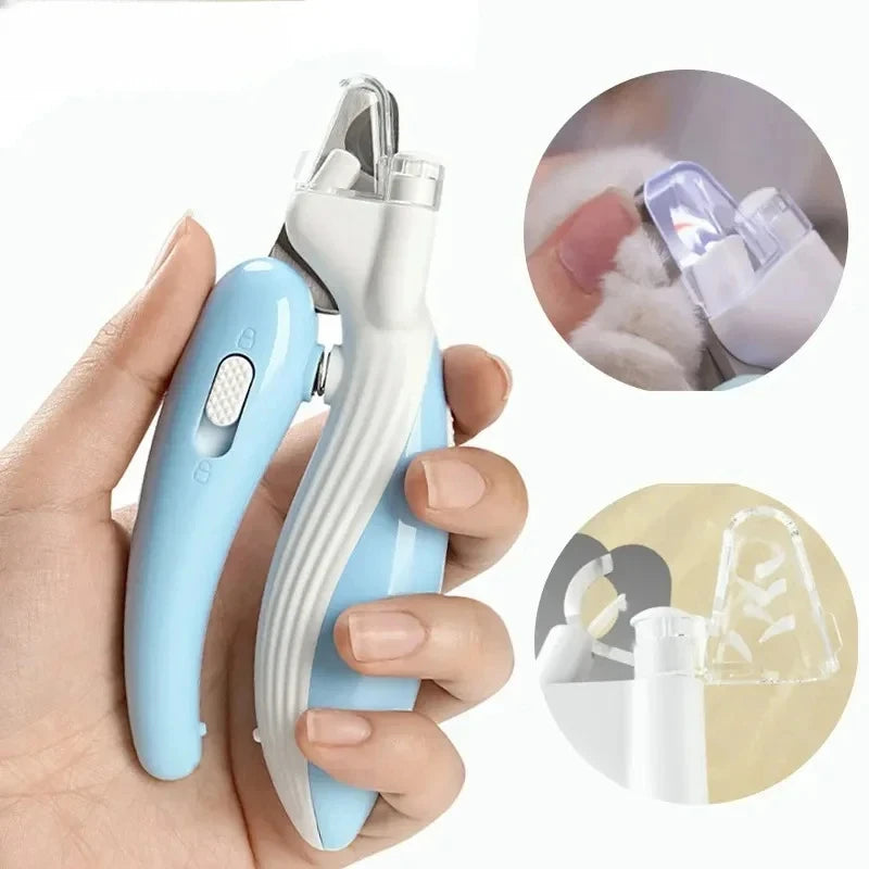 "Professional Pet Nail Trimmer with LED Light – Grooming Scissors for Dogs, Cats, and Small Animals"