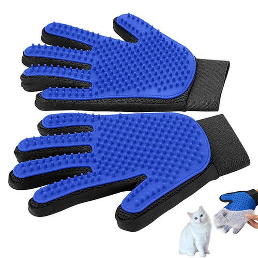 Cat & Dog Grooming Glove Brush 🐾✨ | Pet Hair Remover, Massage & Cleaning Glove for Cats & Dogs